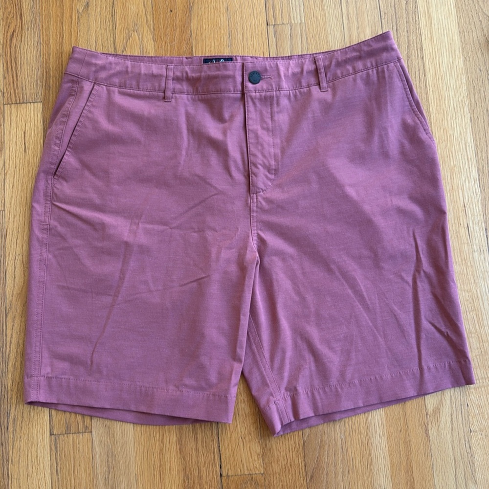 Faherty All Day Shorts. 36” waist 9” inseam Red Belt loops
